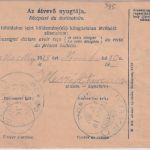 Ungarn - 10 F. Paketkarte + Zusatz Beszterczebanya - Egyed 1918