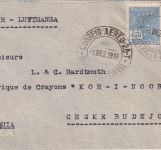 Brasilien - 5.000 R. Barbosa u.a. Luftpostbrief n. TSCHECHIEN Sao Paulo 1938