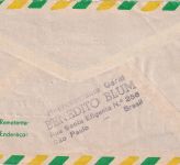 Brasilien - 4,4 Cr. Postfreistempel Luftpostbrief Sao Paulo - Weidenberg 1962