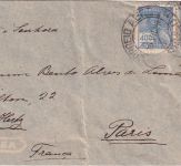 Brasilien - 5.000 R. Barbosa u.a. Luftpostbrief n. FRANKREICH S. Paulo 1938