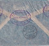 Chile - 10+4 P. Flugpostausg. Luftpost-Einschreibebrief i.d. SCHWEIZ 1949