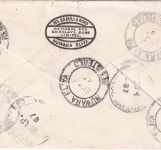Ceylon - 1 R. OMS-Gebäude u.a. Luftpost-Einschreibebrief Nuwara Eliya 1967
