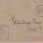 DR - Grimma Wehrmeldeamt Frei d. Ablösung Dienstbrief n. Leipzig 1939