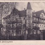Sachsen - Bad Lausick Genesungsheim sw-AK gelaufen/Feldpost 1941