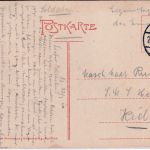 DR - Cottbus 1910 portofreie Soldatenkarte an SMS Hessen in Kiel