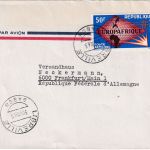 Gabun - 50 F. Europafrique Luftpostbrief Libreville - Frankfurt a/M. 1965