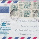 Mexiko - EFIMEX'68 5 P. Blockausgabe u.a. Luftpostbrief n. München 1968