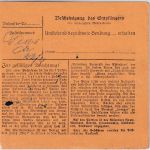 DR - 60+15 Pfg. AH Dringend-Paketkarte Weißwasser (Oberlausitz) - Kolmar 1944