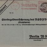 DR - Leuthen-Wintdorf ü. Cottbus Poststelle I Antwortkuvert n. Berlin 1934