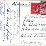 Pakistan - 3 A. Sanduhr u.a. Luftpostkarte Camp PO (Lahore) - München 1956