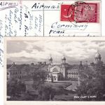 Pakistan - 3 A. Sanduhr u.a. Luftpostkarte Camp PO (Lahore) - München 1956
