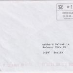 BRD - Cottbus 17.2.96 ABAS-Brief n. Berlin + Quittung