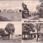 Sachsen - Weißkeisel (Oberlausitz) Geschäft Straße etc. sw-Mehrbild-AK 1979
