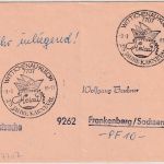 DDR - Wittichenau-Kulow 275 Jahre Karneval SST Postsache n. Frankenberg 1981
