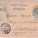 DR - Prettin 14.1.00 K1 5 Pfg. Jahrhundert-Ganzsache n. Torgau