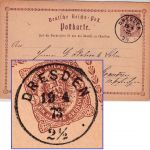 DR - Dresden 19.4.73 2 1/2 K1 1/2 Gr. Brustschild Ganzsache n. Graudenz