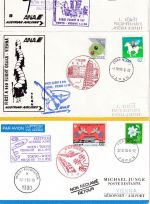 Österreich/China/Japan - AUA Erstflüge 10 Belege 1995/1996