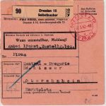 DR - Dresden 16 Bezahlt Paketkarte/Selbstbucher n. Oberehnheim (Els) 1942