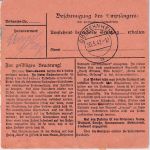 DR - Dresden 16 Bezahlt Paketkarte/Selbstbucher n. Oberehnheim (Els) 1942