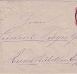 DR - Radeburg 5. XII 75 nachv. sächs. K2 10 PfgE. Ganzsache/Brief n. Hundshübel