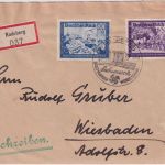 DR - Radeberg Sachsenwerk Briefmarken-Werbeschau SST Einschreibebrief 1940