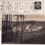 DR - Liegau ü. Radeberg Landpost-Ra Ansichtskarte Augustusbad n. Ortrand 1937