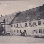 Sachsen - Ottendorf-Okrilla Gasthof z. schwarzen Ross sw-AK gelaufen 1912