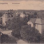 Sachsen - Langebrück Luftkurort Moritzstraße sw-AK gelaufen 1918