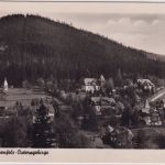 DDR - Bärenfels ü. Kipsdorf Poststelle I Handwerbestempel Karte n. Leipzig 1955