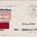 DDR - Crostwitz Domowina Wiedergeburt SST Eil-Einschreibe-Postsache 1985
