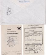 BRD - 5x200 Pfg. SWK Wertbrief (Label !) Mohorn - Dresden 23.1.95