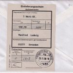 BRD - 5x500+110 Pfg. SWK Wertbrief (Label !) Oberlichtenau - Dresden 25.11.98