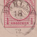 DR - Wehlen 18.X.72 nachv. sächs. K2 1 Gr. kl. Brustschild Ganzsache/Brief