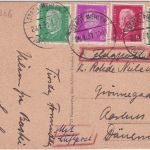 DR - 15+10+2x5 Pfg. Hindenburg/Ebert Luftpostkarte n. DÄNEMARK Stadt Wehlen 1931