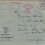 All.Bes. - Leipzig 20.10.45 aptierter 24 Pfg. AFS Brief n. Rathen Weiterleitung