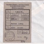 BRD - 10x100 Pfg. SWK Wertbrief (Label !) KO Berggieshübel - Dresden 7.8.95