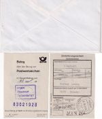 BRD - 2x500 Pfg. SWK Wertbrief (Label !) Papstdorf - Dresden 28.3.96