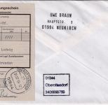 BRD - 1000 Pfg. ATM Sanssouci Wertbrief (Label !) Oberrottendorf Dresden 1.7.96