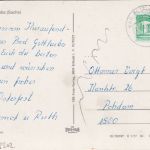 Sachsen - Bad Gottleuba Gasthof Postmeilensäule sw-Foto-AK gelaufen 1988