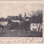 Sachsen - Reinhardtsdorf Ortsansicht sw-AK gelaufen 1904