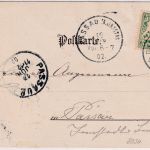 Bayern - Reichenhall Ortsansicht farb. Künstler-AK gelaufen 1902
