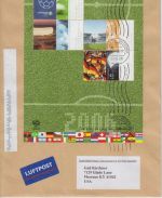BRD - Für den Sport 2006 Blockausgabe Luftpostbrief n. USA Sennfeld - Florenze