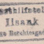 Bayern - Ilsank Taxe Berchtesgaden Posthilfstellen-Ra3 priv. Foto-AK 1906
