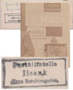 Bayern - Ilsank Taxe Berchtesgaden Posthilfstellen-Ra3 priv. Foto-AK 1906