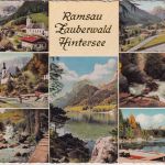 BRD - Hintersee ü. Berchtesgaden aptierter Handwerbestpl. Karte n. Raubling 1963