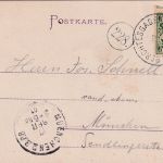 Bayern - Berchtesgaden Biergarten private Foto-AK gelaufen 1901