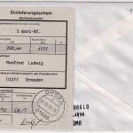 BRD - 200 Pfg. SWK 5er-Streifen Wertbrief Ohorn - Dresden 1.10.96