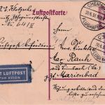 DR - 15 Pfg Adler/Sockel Ganzsache+Zusatz Lupokarte n. TSCHECHIEN Chemnitz 1931
