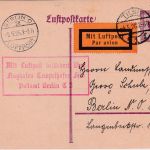 DR - 15 Pfg. Adler/Sockel Ganzsache Luftpostkarte Tilsit - Berlin 4.5.26