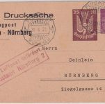 DR-Infla - 25 M. Holztaube u.a. Privatganzsache/Luftpostkarte München 30.6.23